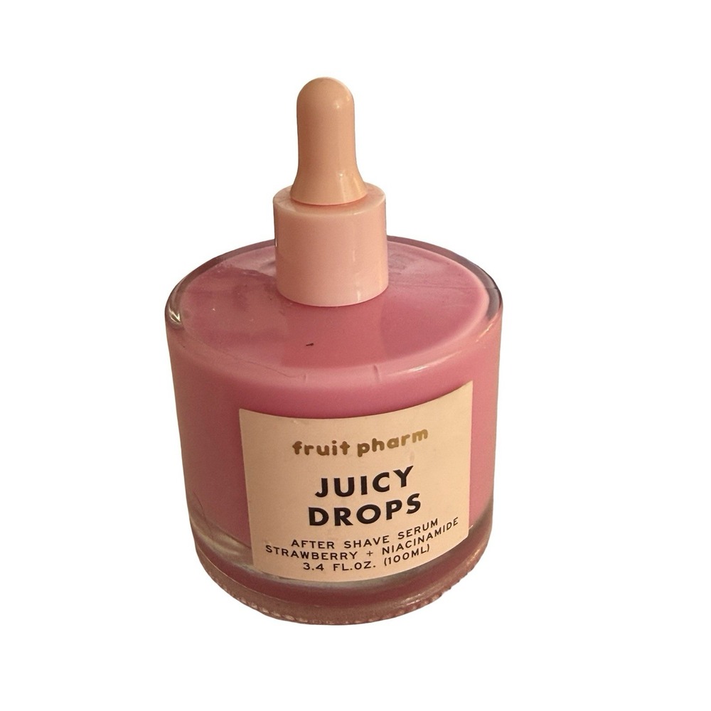 Fruit Pharm Juicy Drops After Shave Serum Strawberry Yummy 3.4 oz New Sealed
